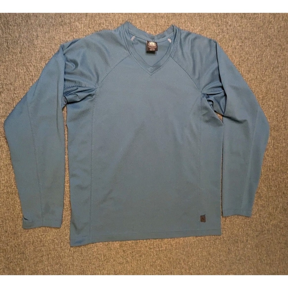 NIKE ACG LONG SLEEVE DRI-FIT PERFORMANCE JERSEY SHIRT WAFFLE KNIT BLUE MENS‎ M